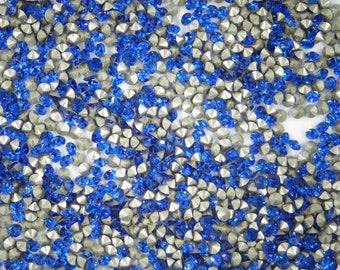 1028 SS19 CB *** 30 strass Swarovski fond conique SS19 (4,5mm) CAPRI BLUE