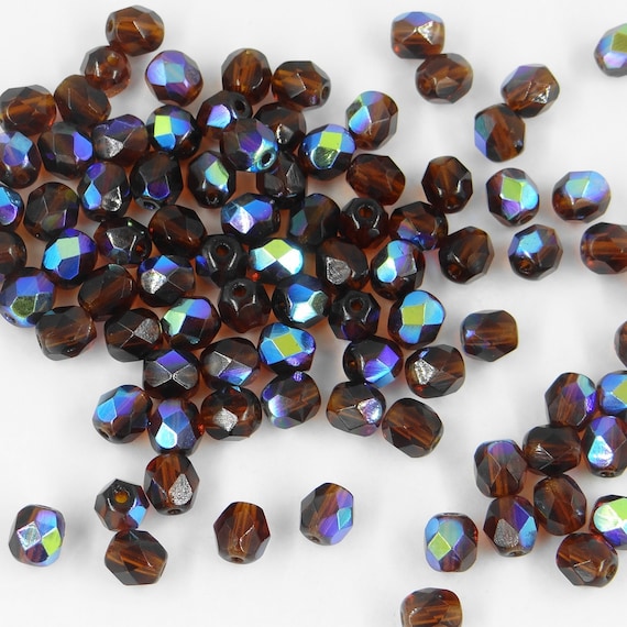 15 Perles Toupies 6mm Cristal Swarovski EMERALD AB 5328 XILION