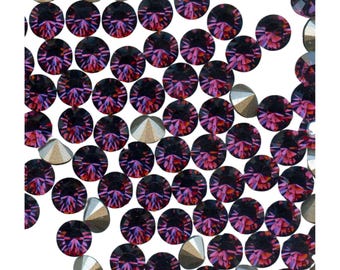 1028 SS40 A * 12 Swarovski rhinestones point back 1028 SS40 (8,5mm) amethyst