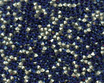 1028 PP31 DI *** 40 strass Swarovski fond conique PP31 (4,0)mm) DARK INDIGO