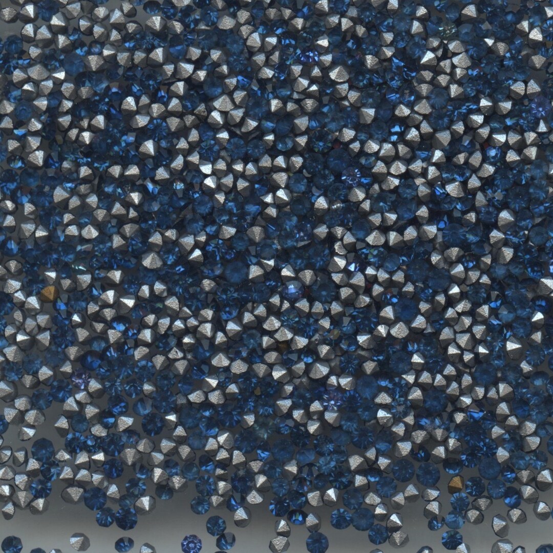 200 B2 *** 100 Vintage Rhinestones Point Back MIX 2,1-2,5mm Blue - Etsy