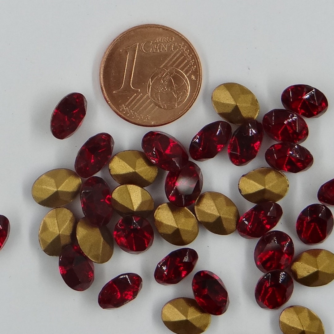 Lot De 100 Toupies Pour Bijoux 4mm - Couleur Burgundy Blue Zircon Blend - Preciosa - Neuf