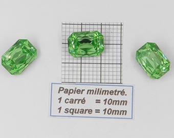 4622 18X13 P  * 1/2/6 Swarovski crystal stones 4622 18x13MM octogon point back PERIDOT
