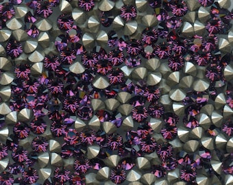 1028 PP32 A *** 60 Swarovski Strasssteine konische Basis PP32 (4,05 mm) Amethyst f