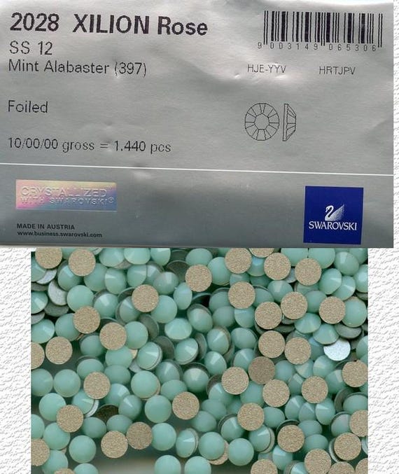 2028 Ss12 Ma *** 80 Swarovski Xilion Rose Flat Back 3,1mm Mint