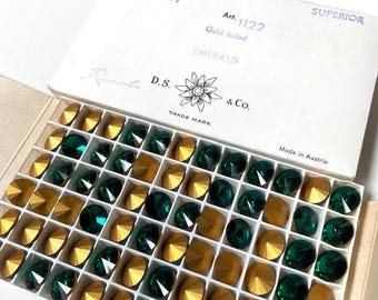 1122 SS47 E * 4 Swarovski crystal stones rivoli 1222 SS47 (10,7mm) crystal EMERALD