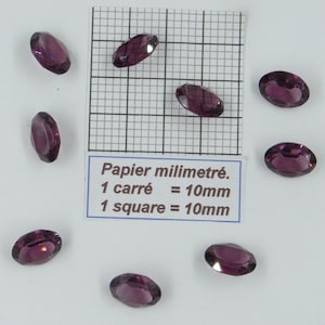 4120 14X10 A (u) * 10/30 Swarovski crystal stones 4120 14x10MM OVALE point back AMETHYST unfoiled