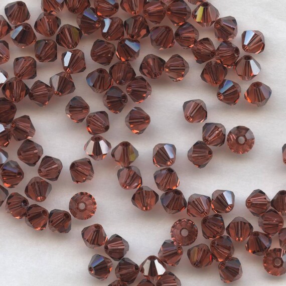 T4 5301 BUY *** 30 toupies cristal Swarovski 4 mm BURGUNDY SATIN