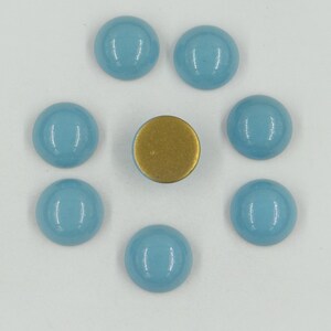 Lot De 200 Cabochons En Verre Vintage Facettés - Fond Plat, Transparent - Occasion