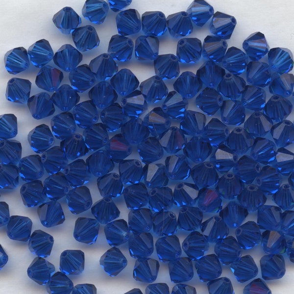 T5 5301 CB *** 20 toupies cristal Swarovski 5 mm CAPRI BLUE