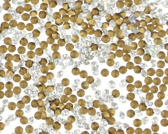 FLASH SALE No. 52 * 1440 Swarovski rhinestones - réf. 1100 PP4 (1,15mm) round chaton conical base navy blue *Full pack genuine Swarovski