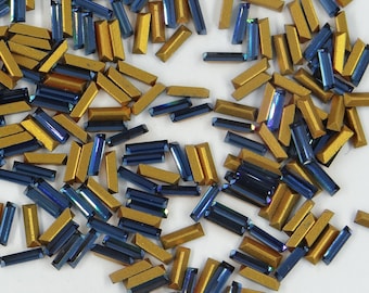 4501 6X2 M: 30 Swarovski Strasssteine Baguette konische Basis 4501 6x2mm MONTANA