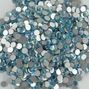 SS9 PR AQBX *** 50 strass Preciosa fond plat SS9 (2,60mm) aquamarine bohemica ab