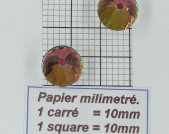 4866 14 VM * 4/12 Swarovski stones flat back, no hole, 4866 14mm VITRAIL MEDIUM Z