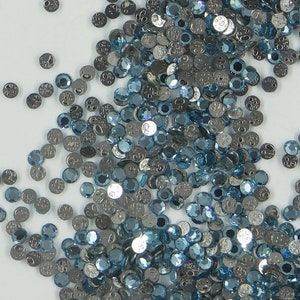 SS6 PR MC-HF *** 50 strass Preciosa fond plat SS6 (2,00mm) aquamarine bohemica