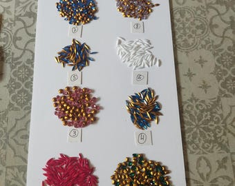 MEGALOT 1 *** 2376 rhinestones and Swarovski crystals, original packaging, 10 complete pouches, see description for details