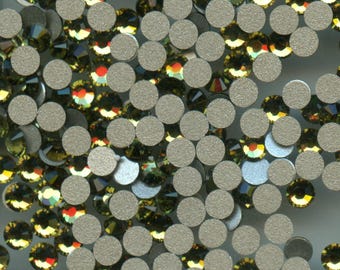 2028 PP11 K ***   100 Swarovski flat back rhinestones PP11 (1.75mm) KHAKI