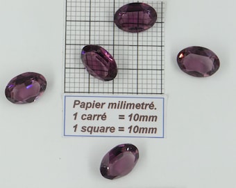 4120 18X13 A (u) * 1/2/6/12 Kryształki Swarovskiego OWALNE stożkowe dno 4120 18X13mm AMETHYST bez folii