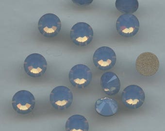 2058 ss30 abo*** 20 Swarovski Xilion Rose flat back 6,4mm air blue opal f