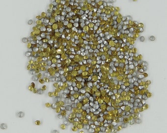 208A 20 *** 60 Vintage Rhinestones Point Back 2,0mm TOPAZ (mixed