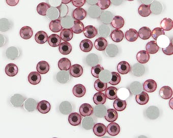 FLASH SALE No. 10*** 360 Swarovski flatback rhinestones - réf. 2000 SS24 (5,45mm) ROSE (Full pack genuine Swarovski)