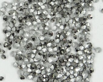 FLASH SALE No. 14 * 1440 Swarovski rhinestones  réf. 1100 PP32 (4,05mm) chaton conical base comet argent dark * Full pack genuine Swarovski