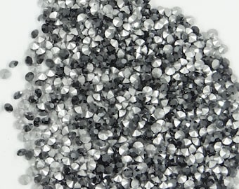FLASH SALE No. 4 * 1440 Swarovski rhinestones  réf. 1100 PP29 (3?65mm) chaton conical base jet hematite * Full pack genuine Swarovski