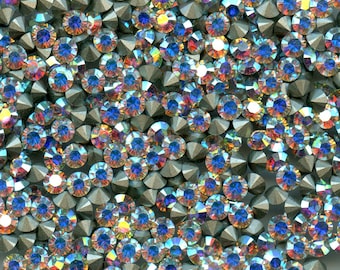 1028 SS26 CI ***   30 Swarovski rhinestones point back SS24 (5,7) CRYSTAL AB