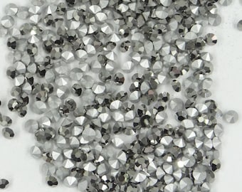 FLASH SALE No. 1 * 1440 Swarovski rhinestones  réf. 1100 PP29 (3;65mm) chaton conical base jet hematite * Full pack genuine Swarovski