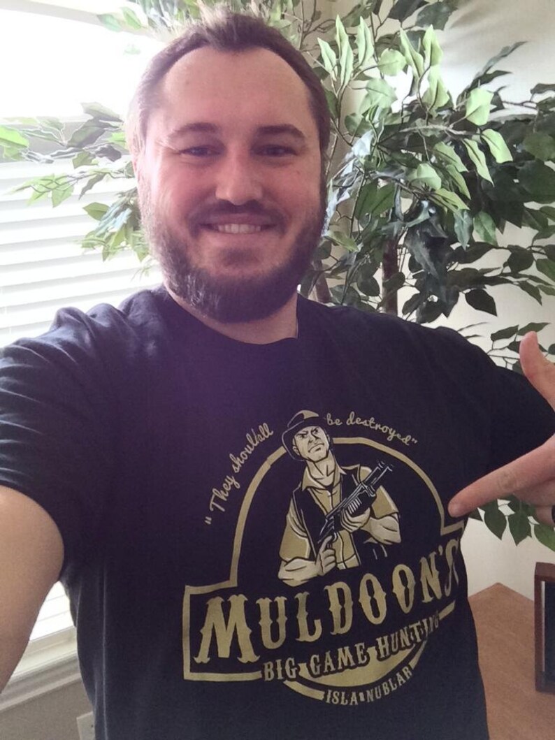 Jurassic Park Muldoon's Big Game Hunting TShirt Robert Etsy