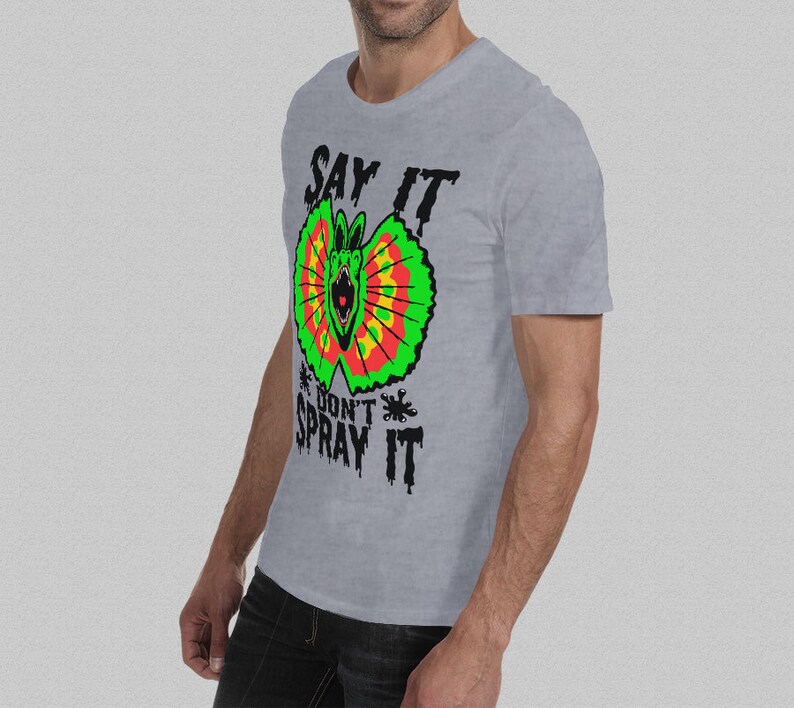 Dilophosaurus Jurassic Park TShirt Say It Don't Spray Etsy