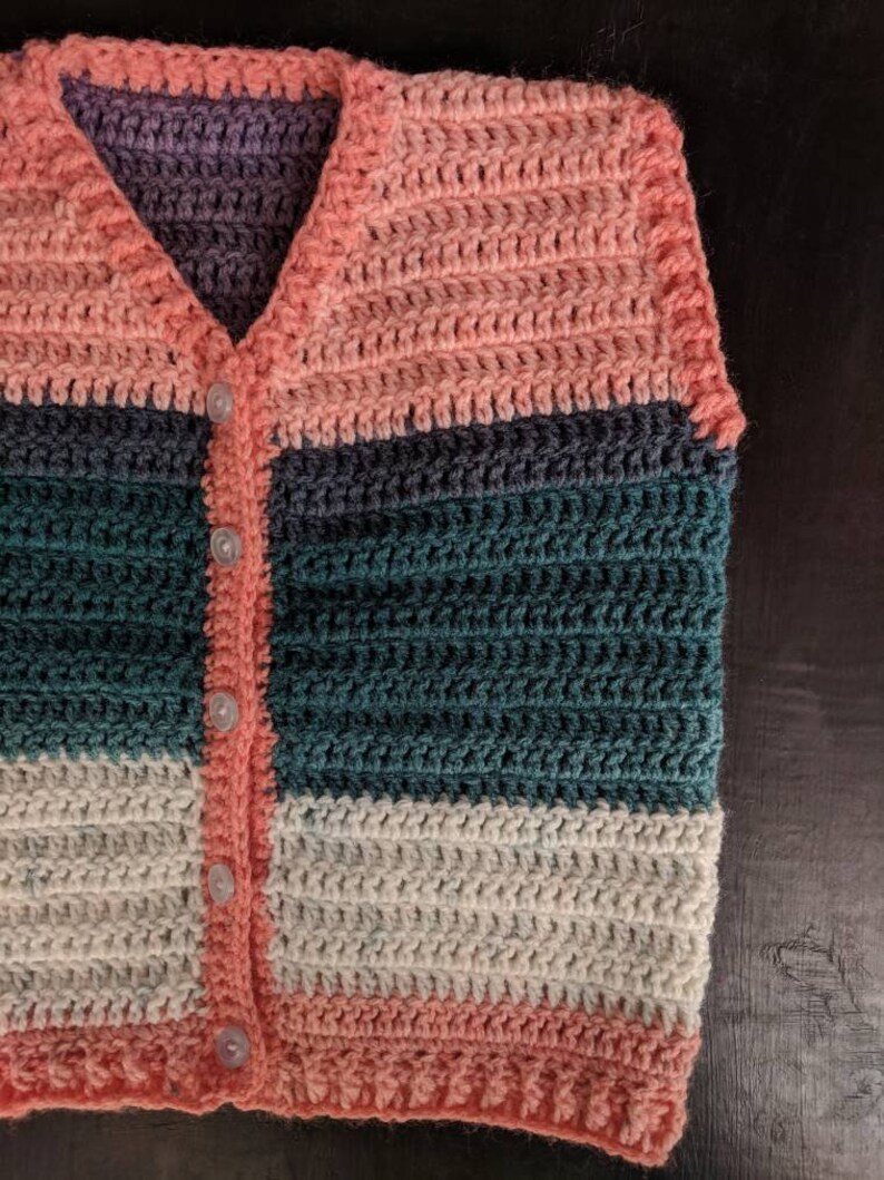size 18-24 month vest crochet vest handmade vest Toddler vest toddler clothes