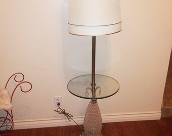 1940 S Solid Brass N Zinc Torchiere Floor Lamp W Milk Etsy