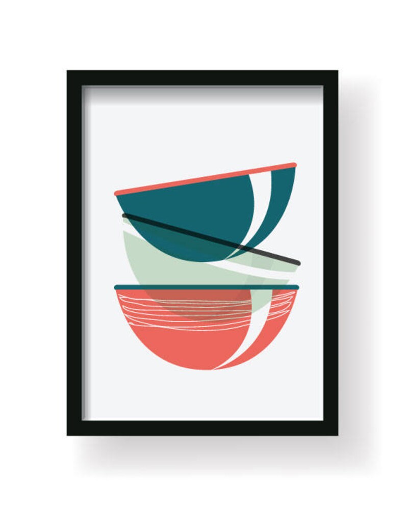 Teal Kitchen Decor Kitchen Wall Art Kitchen Prints Set of 3 Etsy