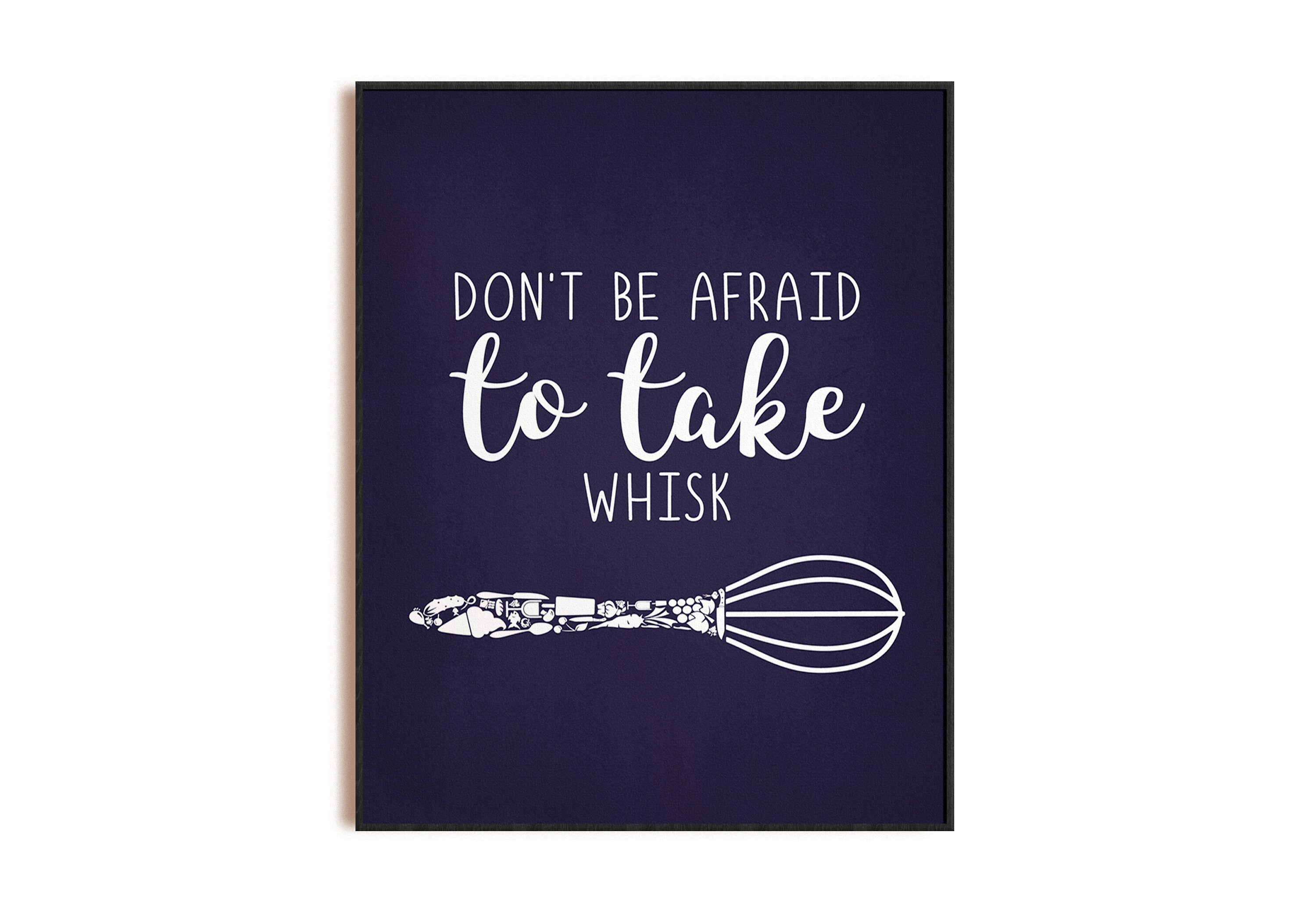 Navy Kitchen Wall Decor Blue Kitchen Art Kitchen Signs Etsy