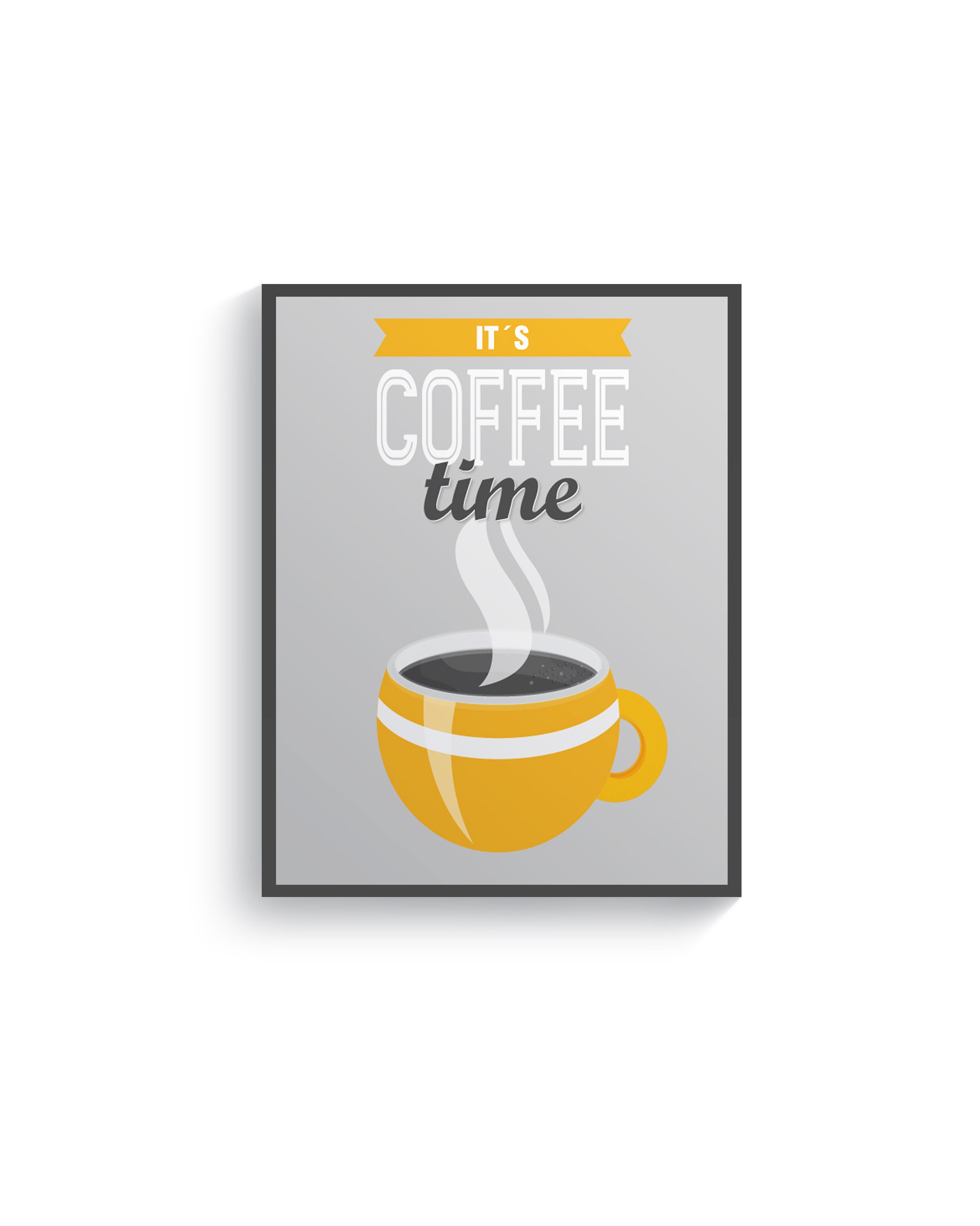 Mustard Yellow Gray Kitchen Wall Decor Yellow Kitchen Wall Etsy