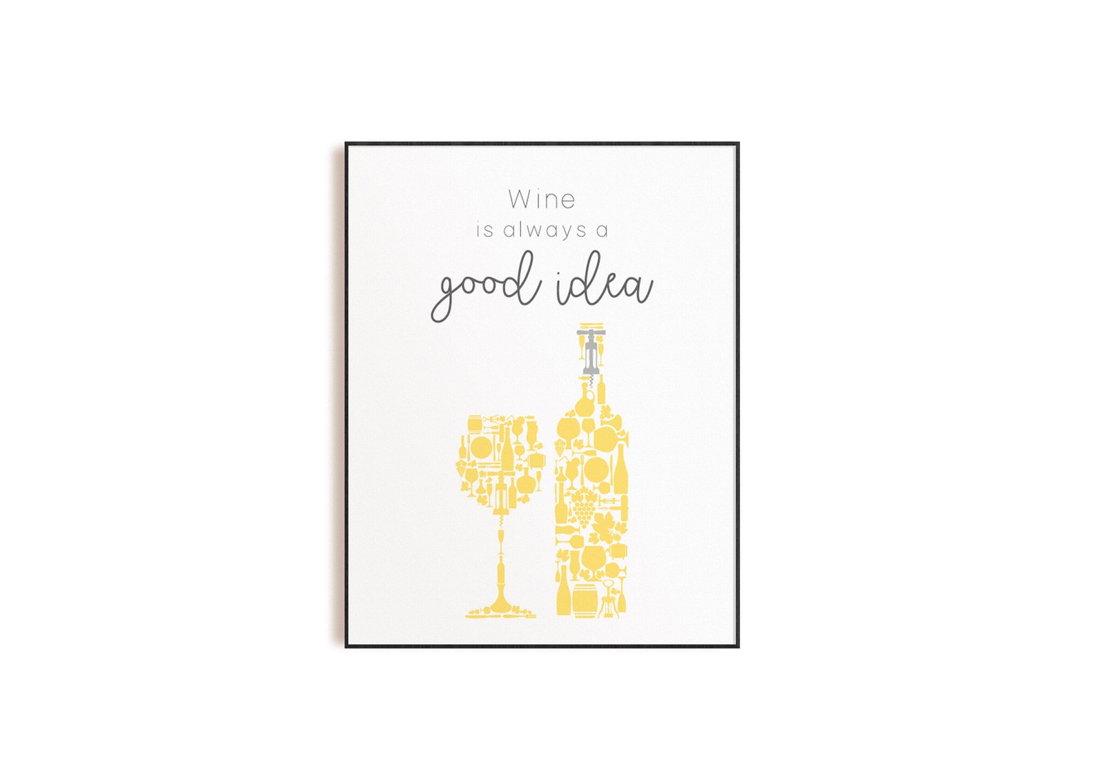 Yellow Gray Kitchen Wall Art Gray Yellow Kitchen Prints Etsy