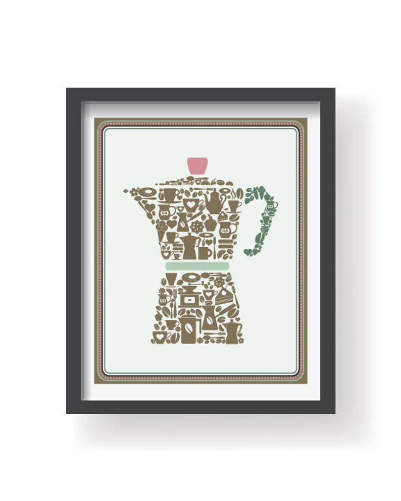 Lovely Kitchen decor Kitchen wall decor Bronze Green Salmon Etsy