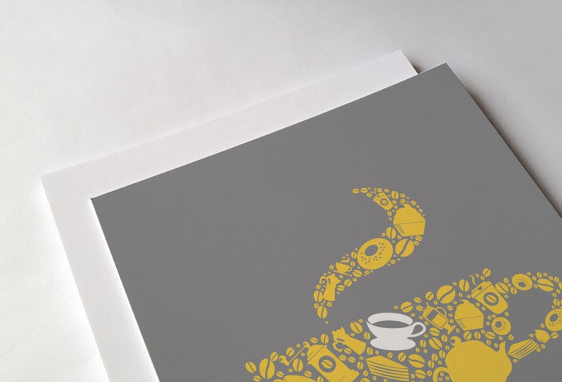 Yellow Kitchen Wall Decor Yellow Gray Kitchen Wall Art Etsy