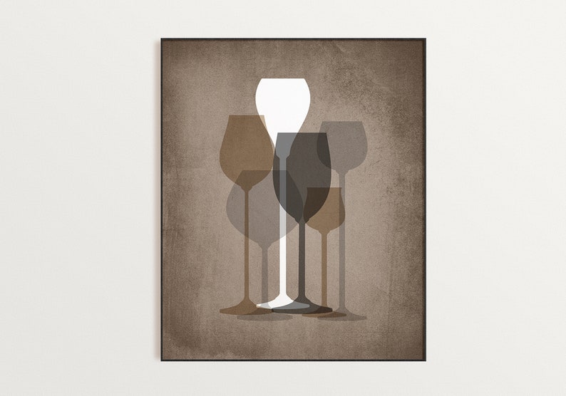 Brown Gray Wall Art Kitchen Decor Kitchen Wall Art Blue Etsy