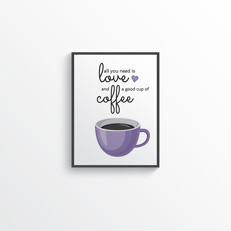 Funny Lavender Light Purple Kitchen Wall Decor Lavender Etsy