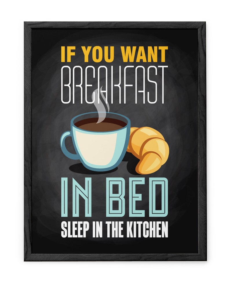 Kitchen Wall Art Kitchen Decor Mustard Yellow Light Blue Etsy