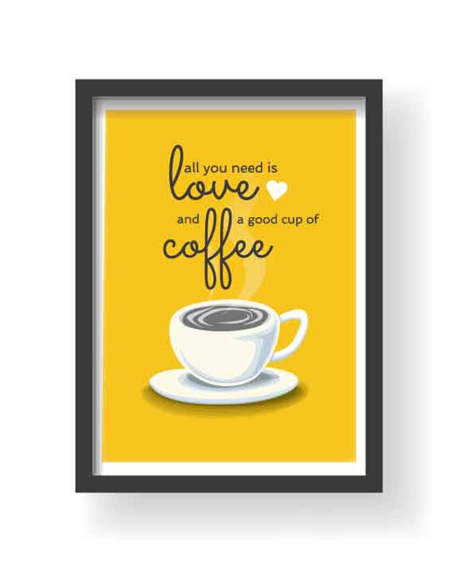 Dining Room Wall Art Modern Kitchen Art Yellow Kitchen Etsy