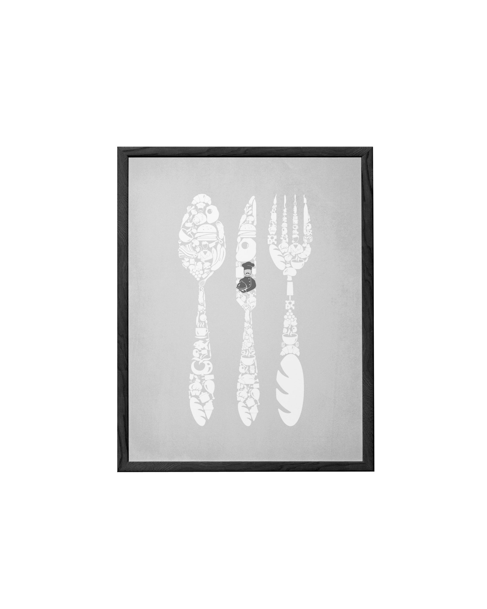 Brown Gray Kitchen Wall Decor Brown Gray Kitchen Wall Art Etsy