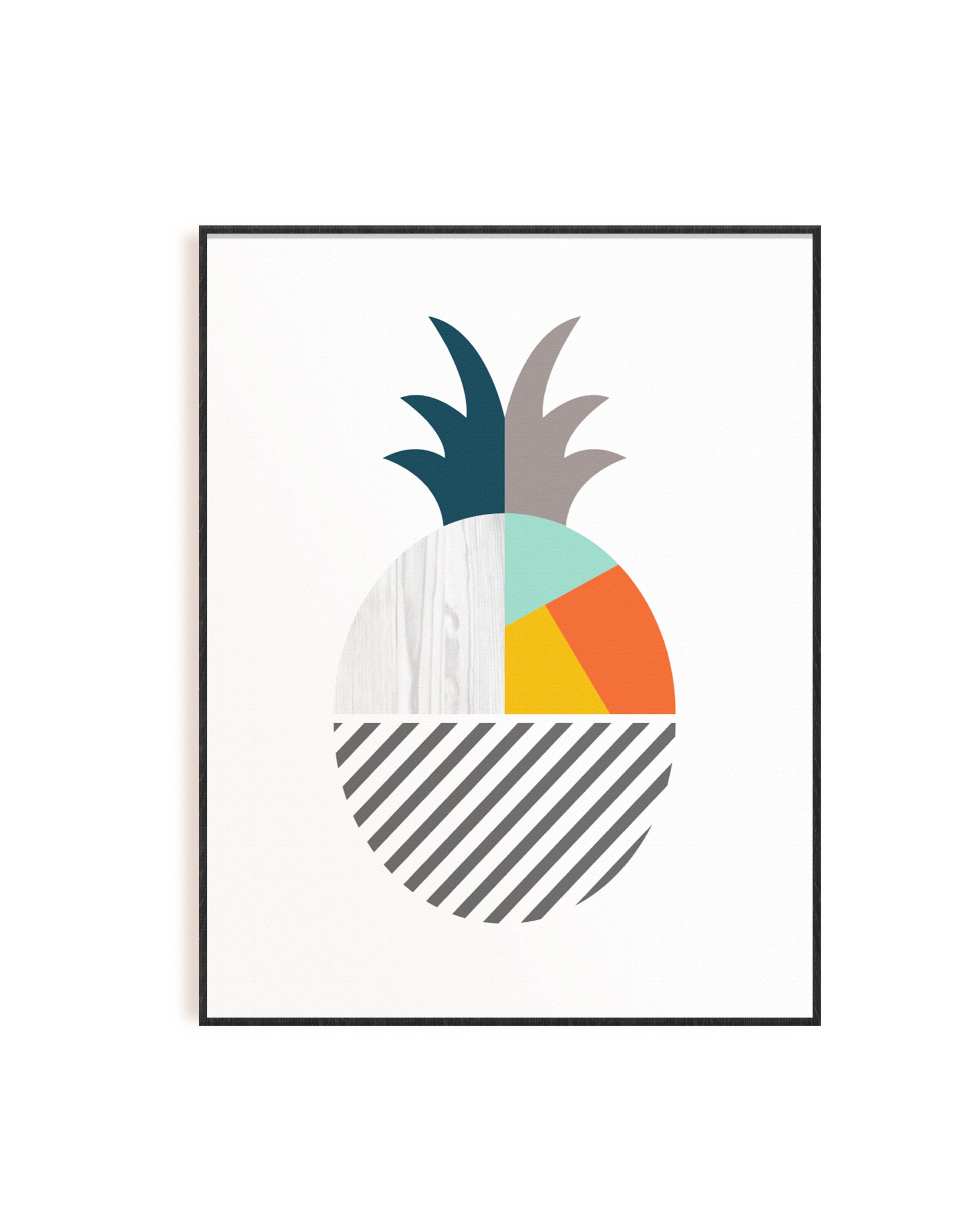 Modern Geometric Kitchen Wall Art 8 set Kitchen Prints Etsy