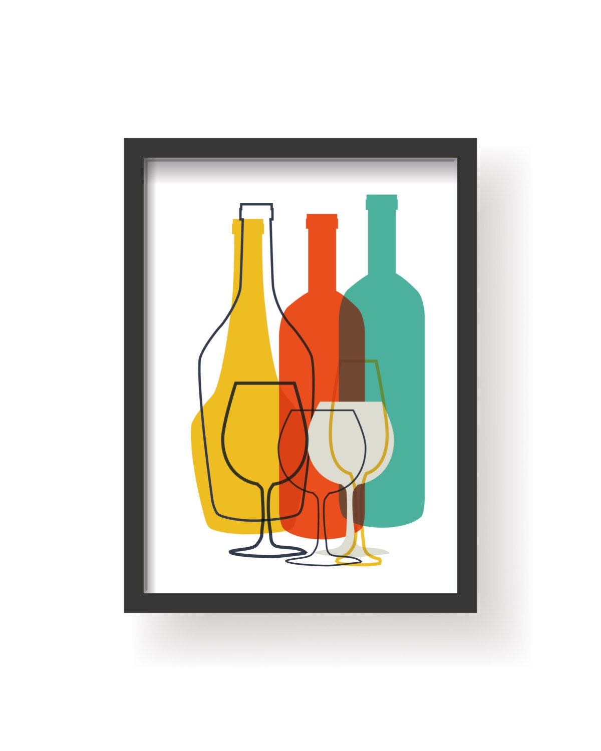 Colorful Dining Room Wall Art Colors Kitchen Wall Art Etsy