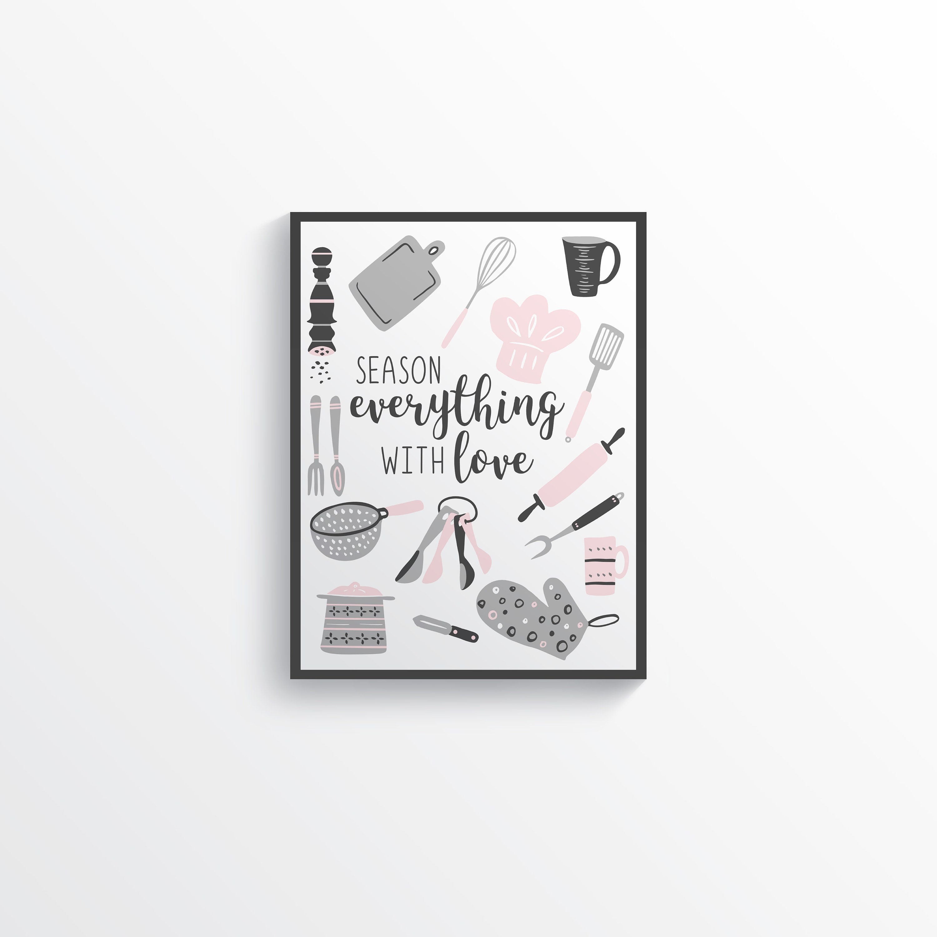 Funny Pink Kitchen Wall Decor Pink Kitchen Wall Art Gallery Etsy