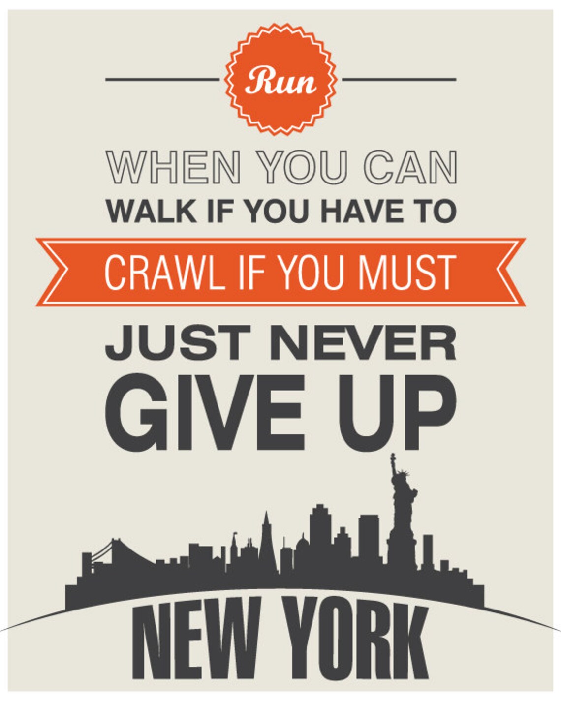 New York Marathon Poster Marathon Poster Running Poster | Etsy