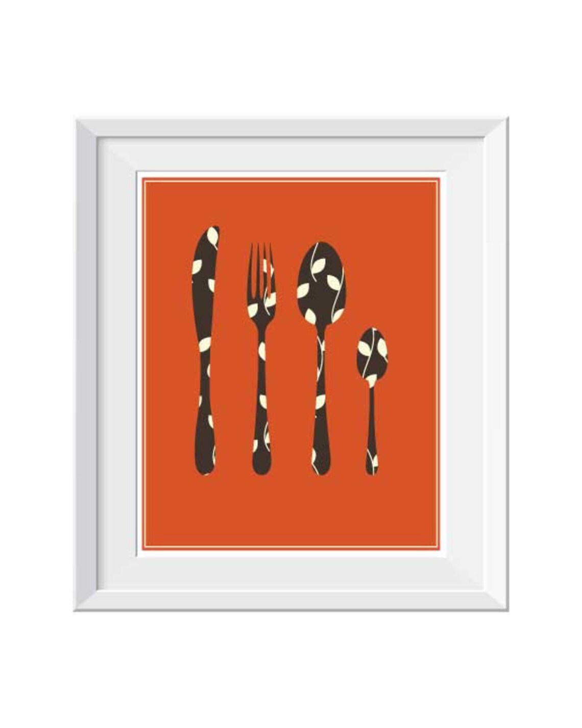 Mid Century Color Kitchen Prints Kitchen Wall Art Set of 6 Etsy