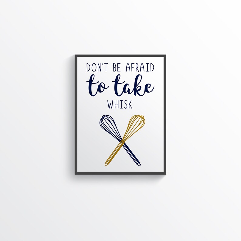 Funny Navy Gold Kitchen Wall Decor Navy Kitchen Wall Art Etsy